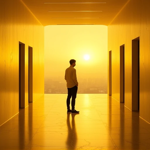 silhouette, wall, advanced, state-of-the-art, bathroom, polished, hallway, innovative, cloud, still life, peeing, pillar, no humans, rooftop, curtains, elegant, shadow, outdoors, pee, city, clean, cutting-edge, efficient, day, piano, lamp, classroom, modern, yellow theme, futuristic, chair, house, sky, yellow flower, radiant, tile floor, 1boy, light