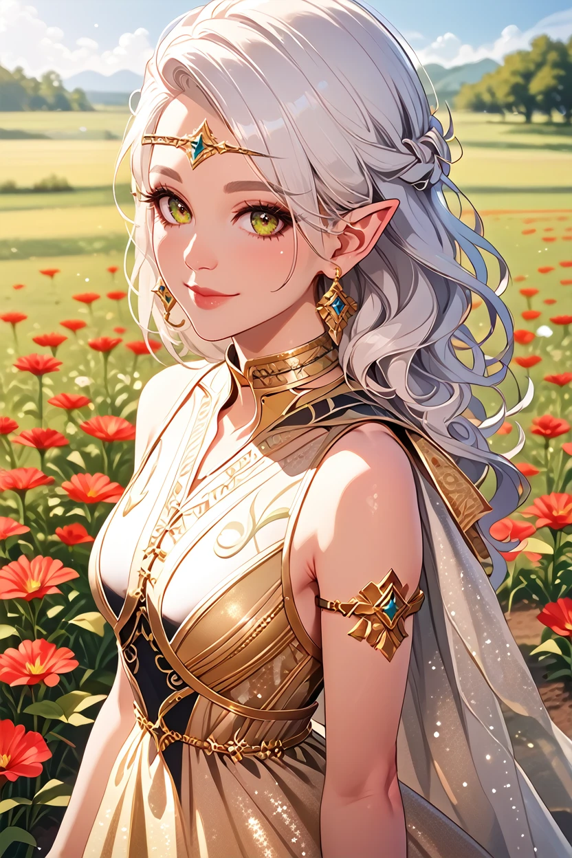 score_9, score_8_up, score_7_up, score_6_up
<lora:BGIsobel:1.0>
BGIsobel, 1girl, white hair, pointy ears, make up, looking at viewer, in a field of tulips, golden hour, elegant dress, smiling