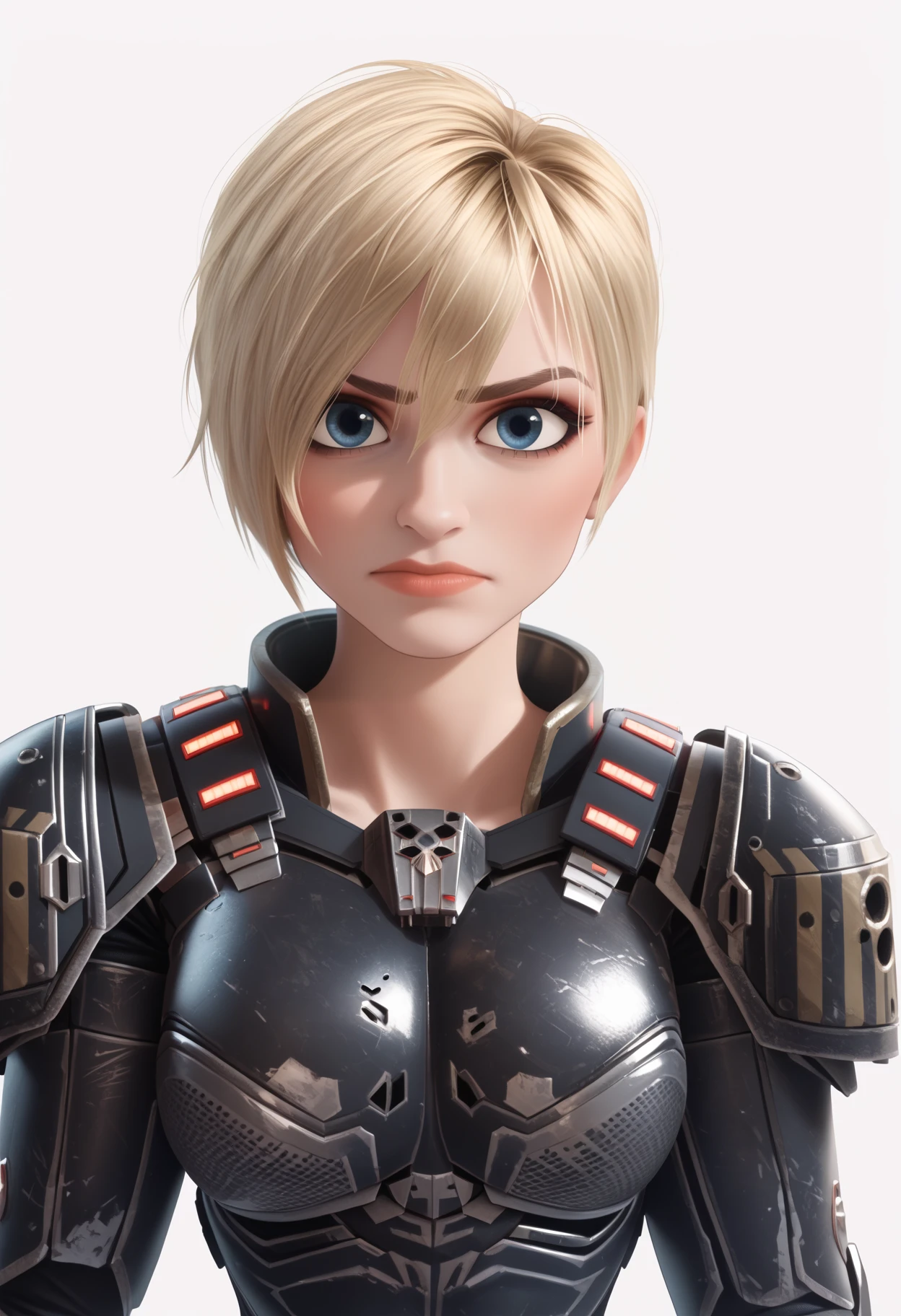 score_9, score_8_up, score_7_up, BREAK
realistic,render,blender \(medium\),
1girl, sgtcalhoun , blonde hair, short hair, blue eyes,
armor, bodysuit,
upper body, full body, looking at viewer, solo, simple background, white background   <lora:SgtCalhounXL:1>