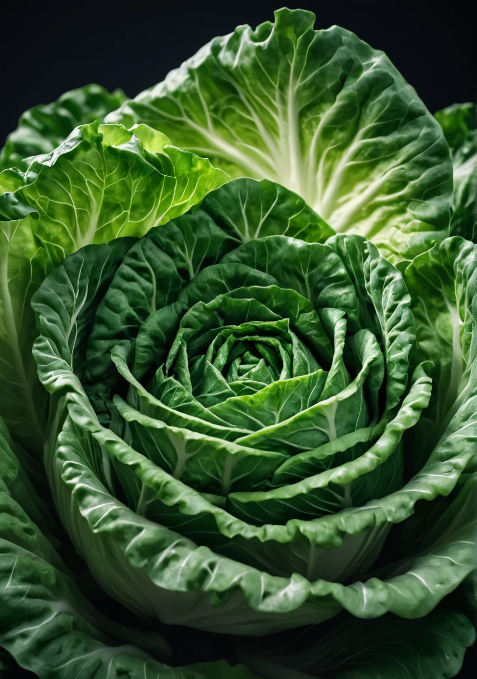 macro, product photography, stylized by Antti Lovag, photograph, Deafening Navajo (romaine lettuce:1.1) , made by Tesla, Lustful, still, Canon RF, F/1.8, extremely detailed CG Unity 8k wallpaper, photolab, rich deep colors, cinematic perfect intricate stunning fine detail, dynamic dramatic atmosphere, imposing, fantastic aesthetic, deep aesthetic, perfect symmetry