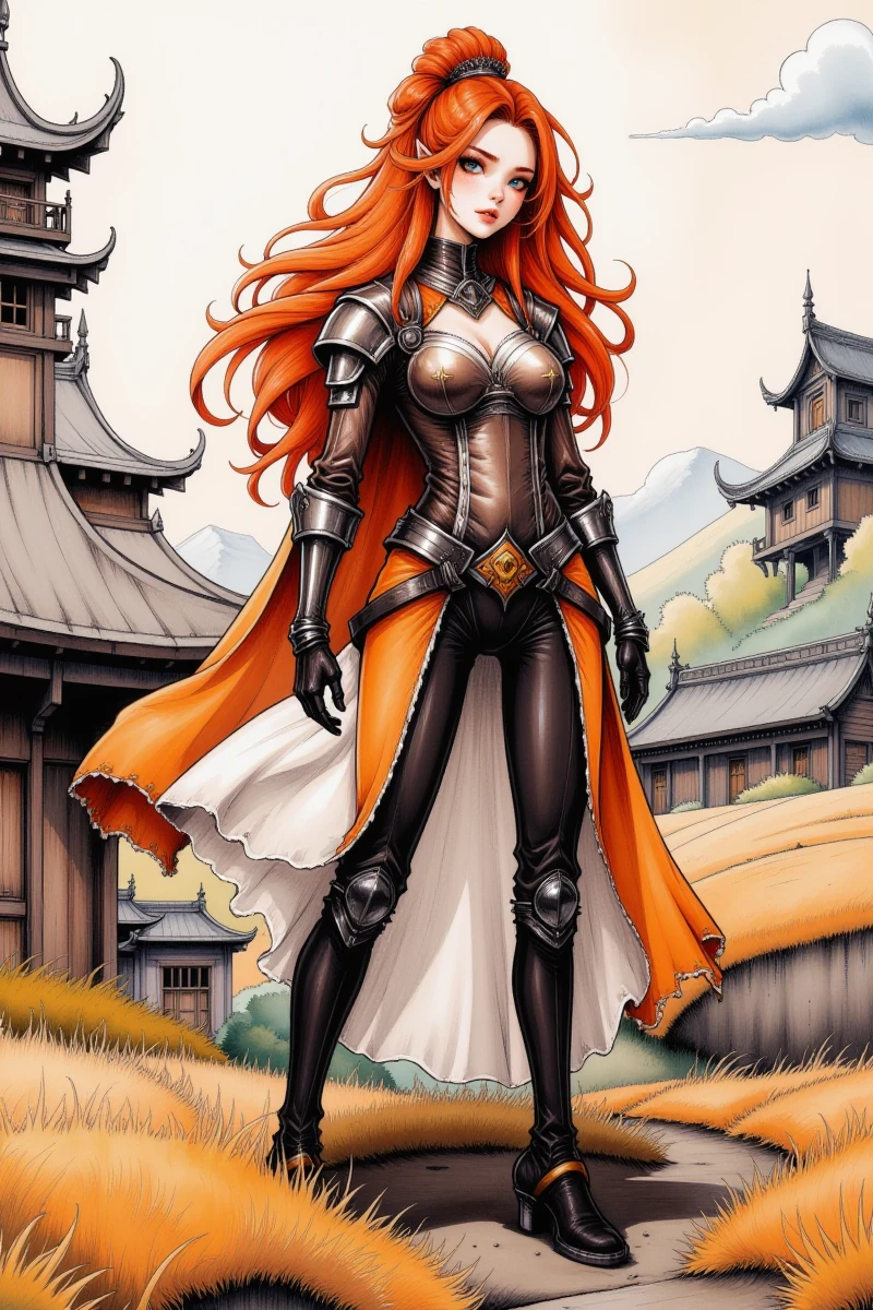score_9, score_8_up, score_7_up, (An Anthro furry wolf girl, golden blonde furry body, blonde fur, red hair, wolf snout, black nose, MaleniaDef, helmet, covered eyes, covered eyes, single mechanical arm, prosthesis), naked, nipples, majestically sitting on a tree trunk, in a cave with overgrown trees and vines, indoors, standing, leaning against a dead tree, looking away, one hand to chest, upper body shot, side view