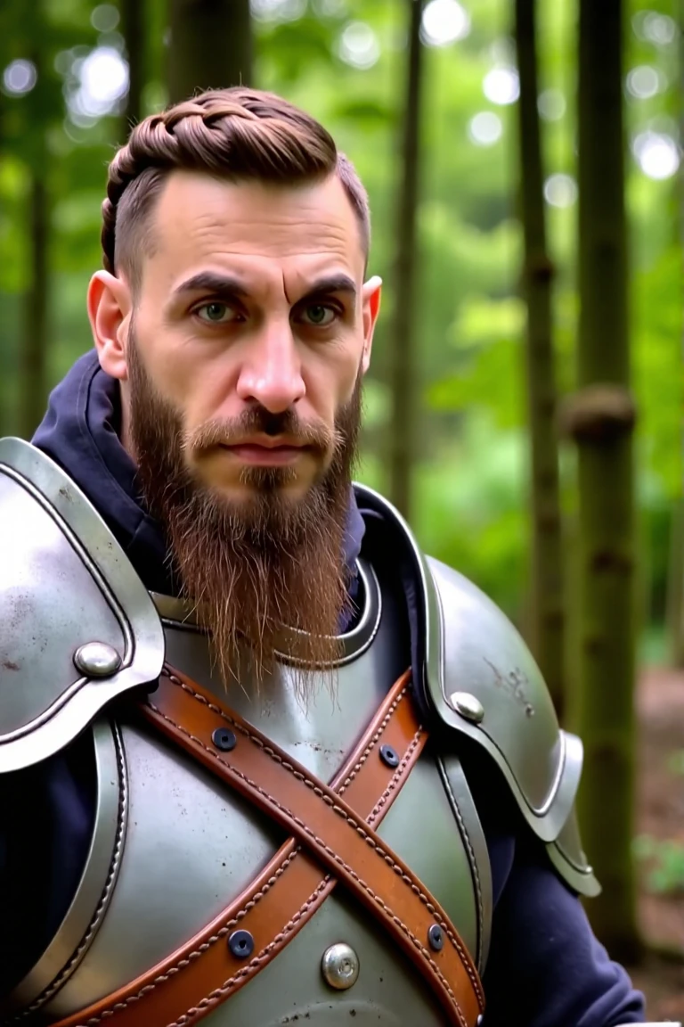 HD high professional quality photo of Loïc Barcourt
front view of Loïc Barcourt dressed as a medieval dwarf with a armor and shield, he has a long braided Beard in a forest, natural lighting, 4k uhd, dslr, high quality, Fujifilm XT3
<lora:Rythmind_Loïc Barcourt_Flux_v1_0005:1>, RAW candid cinema, 16mm, color graded portrait 400 film, remarkable color, ultra realistic, textured skin, remarkable detailed pupils, realistic dull skin noise, visible skin detail, skin fuzz, shot with cinematic camera