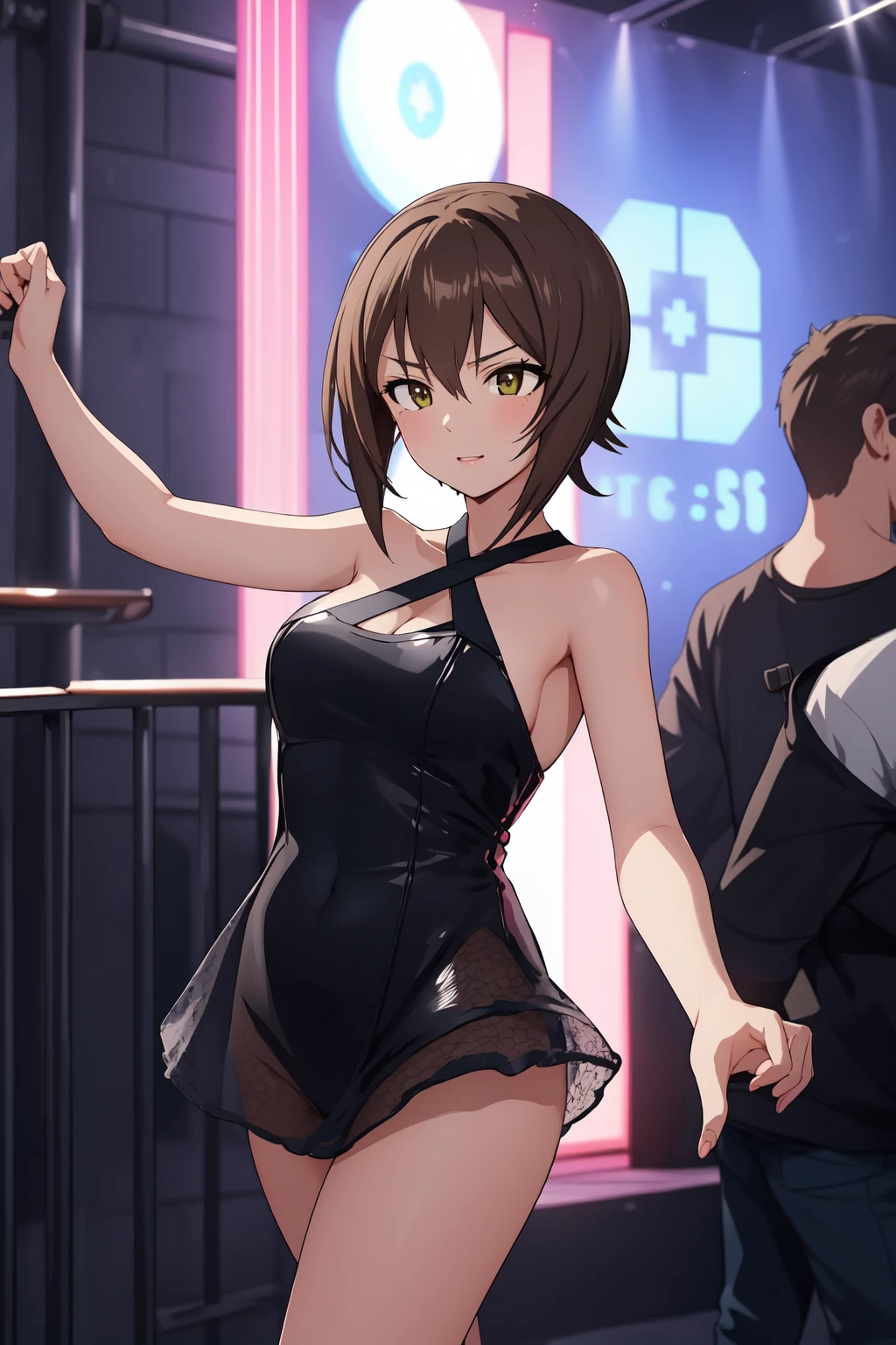 (RAW photo, best quality), 1girl,  natural lighting,
sexy outfit, disco, night club, dancing,
 <lora:girls_und_panzer_maho_1_2:1> panzer_maho