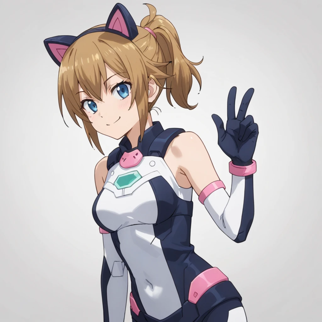 score_9, score_8_up, score_7_up, source_anime, simple background, looking at viewer, smile,
1girl, avatar fumina, elbow gloves, bodysuit, fake animal ears, short ponytail, 
<lora:avatar_fumina_pony_v1:0.6>