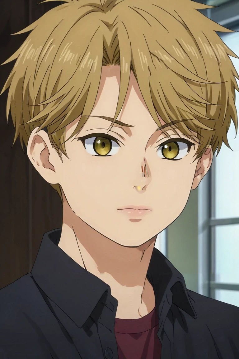 score_9, score_8_up, score_7_up, source_anime, rating_safe, intricate details, anime screencap, , official style, , , 1boy, solo, male focus, <lora:yuuma_nikaidou_pony:0.92>, yuuma_nikaidou, blonde hair, yellow eyes, short hair, , , <lora:sdxl_lightning_8step_lora:1>