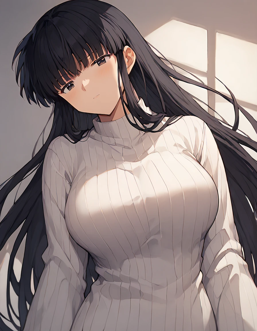 score_9, score_8_up, score_7_up, source_anime,kikyou,1girl,black hair, long hair, large breasts ,long sleeves, <lora:kikyou pony:1>
BREAK