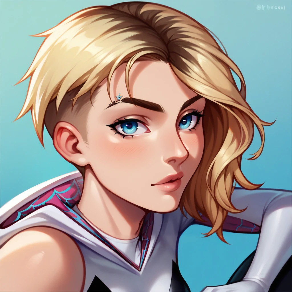 score_9, score_8_up, score_7_up,, 1girl, face focus , , spider-gwen,