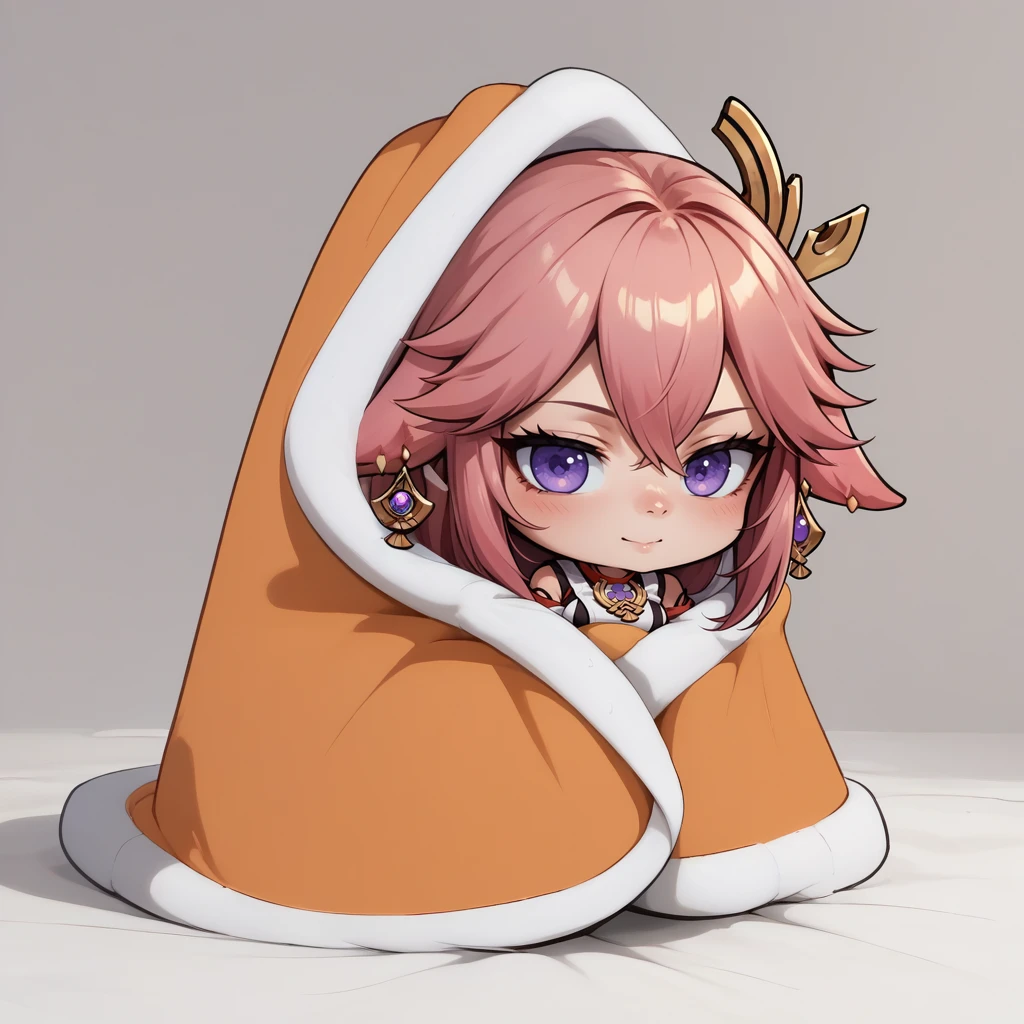 score_9, score_8_up, score_7_up, blanket, under covers, chibi, <lora:CozyBlanket_pdxl_Incrs_v1:1>, yae miko,