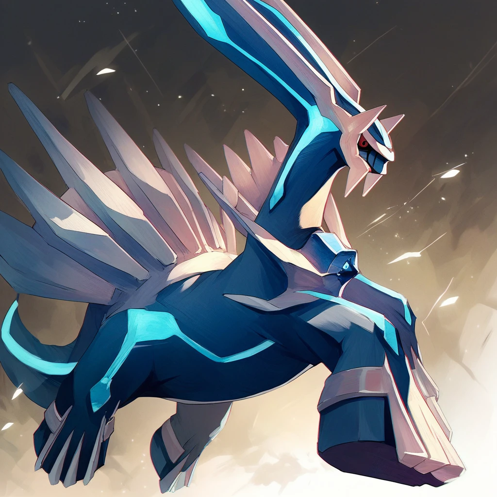 score_9, score_8_up, score_7_up, source_anime, Dialga, pokemon (creature), feral, solo