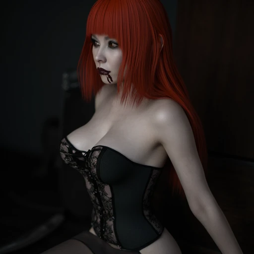 (Realistic:1.2) beautiful redhead girl with very pale skin, young goth white girl, girl short dark red hair, cute face, bangs over the forehead, seductive look, detailed costume, best performance, 16k quality, HDR, RAW photo, gothic sexy girl, pretty young white girl, femme fatale, red hair, hot look, seductive look, cute face, flowing black cocktail dress, Speakeasy, gothic sexy woman, slim body , slim body, hot body, medium breasts, big thigh, thin waist pussy showing, hot chest showing, natural breasts, detailed tits