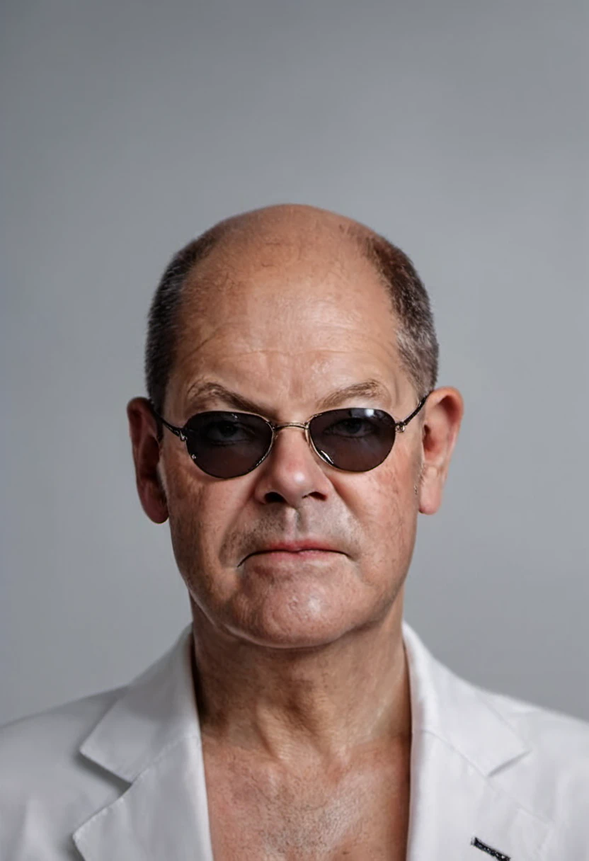 Portrait of Olaf Scholz, wearing sunglasses