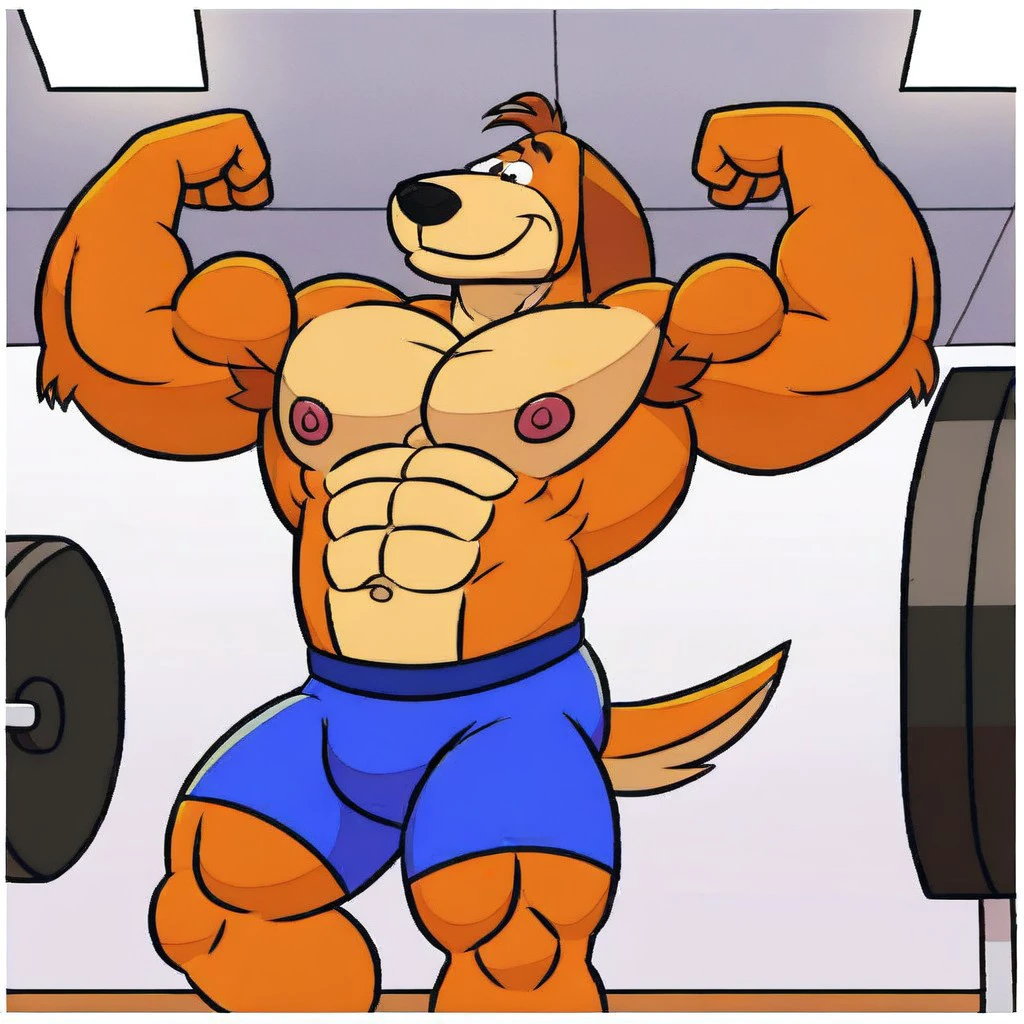 Author: Takemoto Arashi, (1 boy), One, Grizzly bear, bodybuilder, Men's Second, kemono, muscle, Beautiful, sexual, Attractive guy, (Detailed brown eyes), Browster, a high resolution, Best quality), 4k, nipples, male, Beautiful shadows, underwear, flexing, working out, pumping iron, bulking out