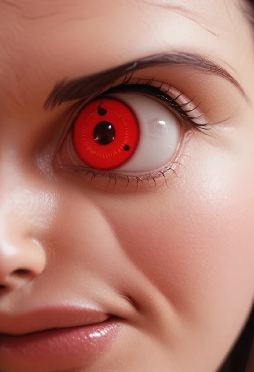 score_9, score_8_up, score_7_up, score_6_up,  
, realistic, 
sharingan, sharingan \(three\), solo, animedoujutsu, , animeeyes, solid circle eyes, red eyes,
1girl, smile, solo, face focus, eyes, close-up,