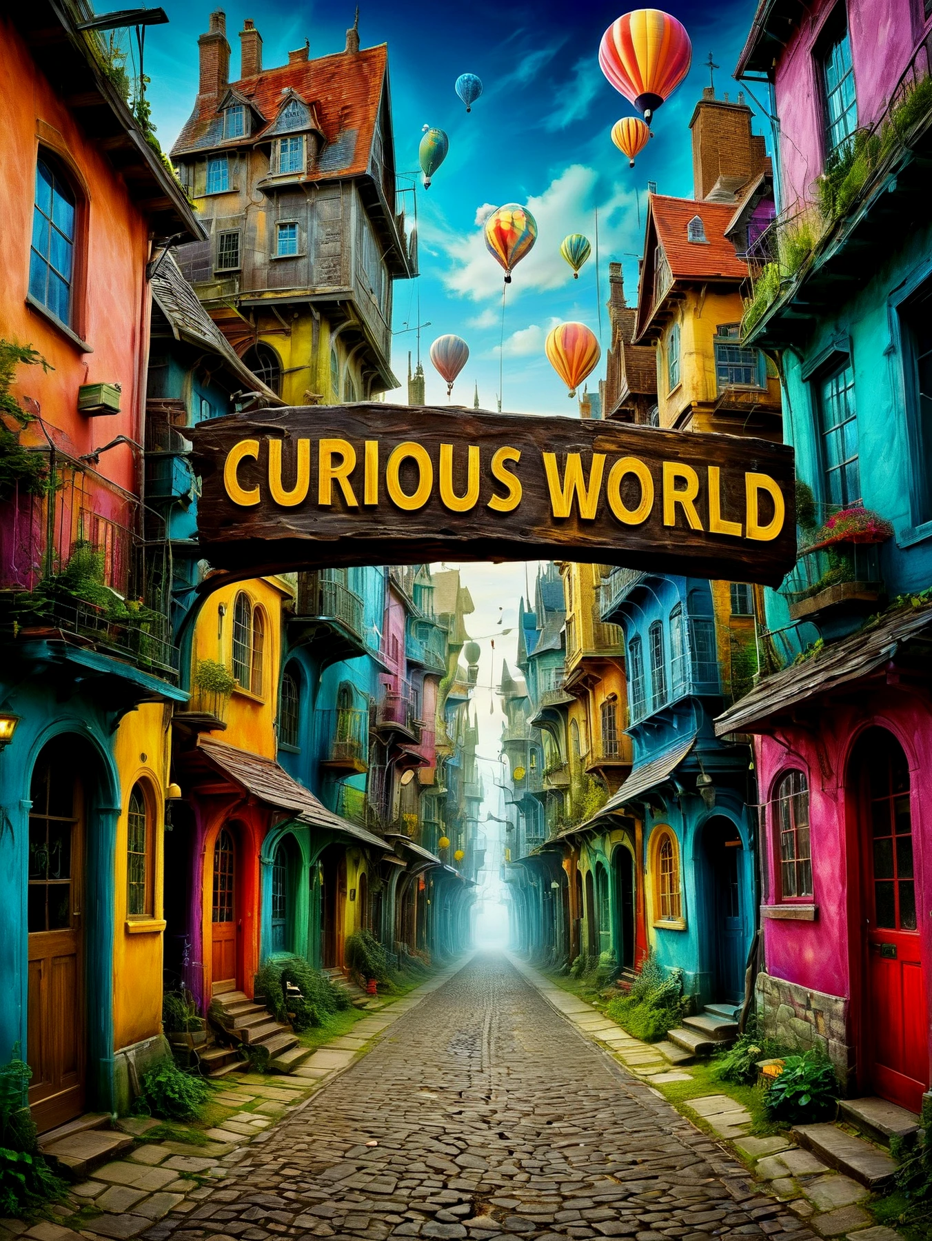 Abstract. Surreal. Vivid.

A Sign. (Text: "Curious world").

<lora:CuriousWorld01-03c_CE_SDXL:1.3> crswrldCE
