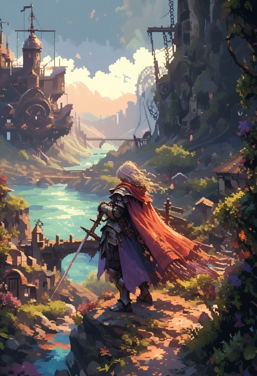 score_9, score_8_up, score_7_up, BREAK
d3p1x3l, pixel art,
1 female armored knight,cape,crossed arms,scenery,epic view, Far Away,