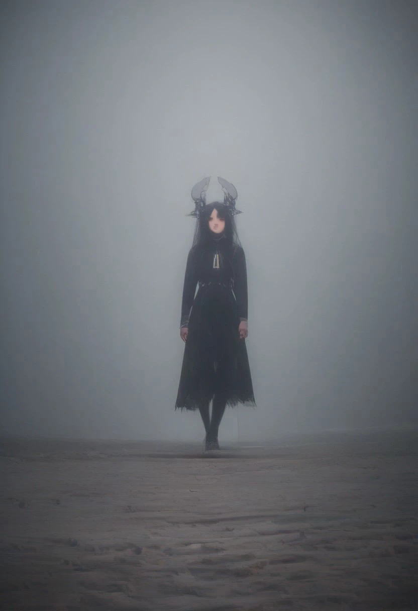 source_photo, realistic, Anime,2.5D A highly detailed fantastical picture of demon in traveling skins wandering the wastelands of hell. Walking with a large hell creature covered in gear. High winds causing sand and debris to kick up against them, Far Away