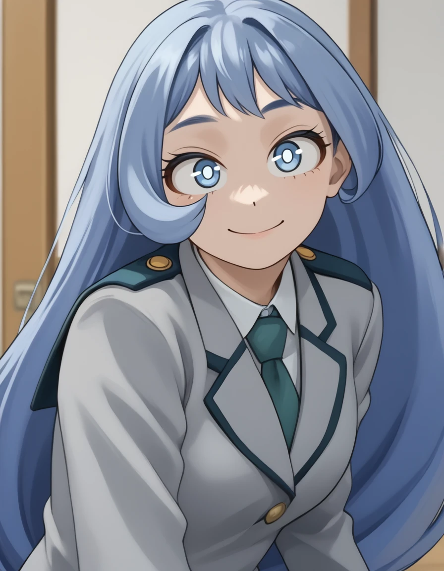 <lora:hadou nejire:1>, hadou nejire, solo, 1girl, smile, school uniform, long hair, closed mouth