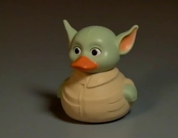 yoda as a rubber duck, vhs