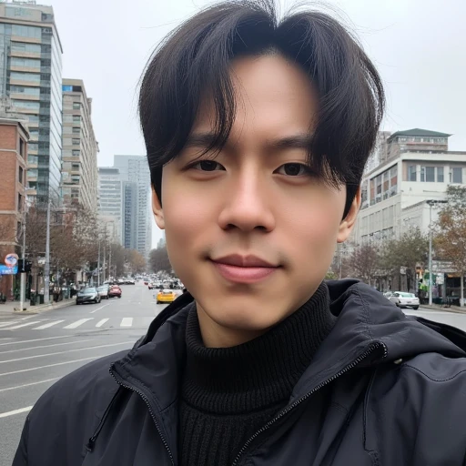 jong a korean man taking a selfie