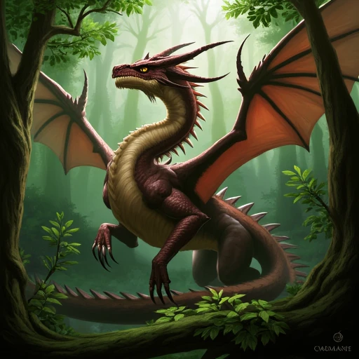 forest nature dragon