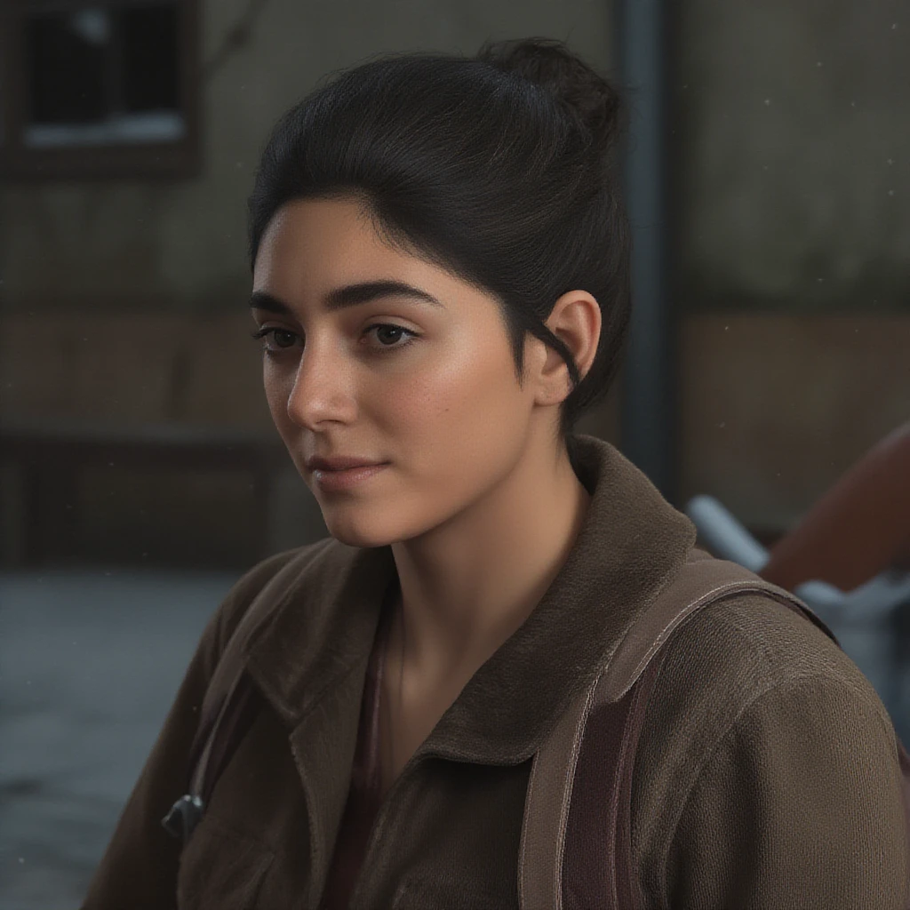 a photo of Dina, Last of Us 2  <lora:Flux.1-dev-test-v3.1_Dina_TLOU:1>