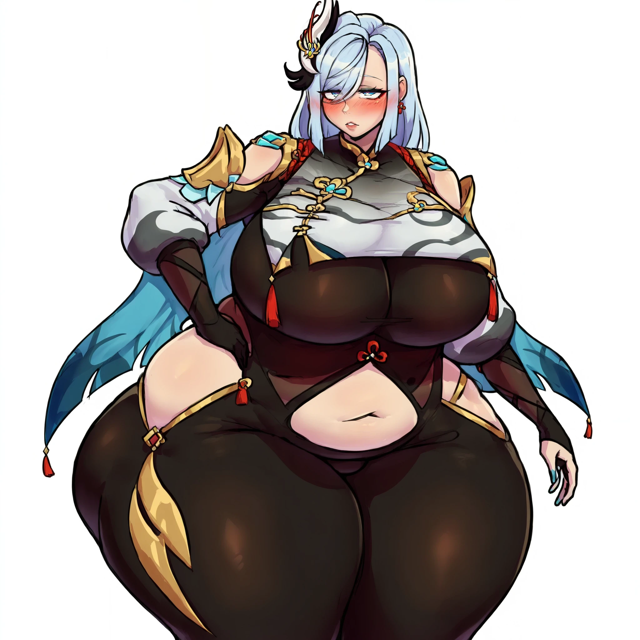 (Very angry girl with dark grey skin and tribal tatto), ((1girl)), white hair, crazy messy curly long hair, (white eyeusculars), (thick thighs), solo, very angry, ((dark grey skin)), (10 pack abs), long leg muscular thighs, (strong jawline), ((((big huge saggy long tittieig muscular wide broad shoulders), wide hips huge, wide waste, (( very big muscular veiny arm)), big trapeziusfur coat, black crop top turtle neck sweater with no arm sleeves, fur cloak, ( military cap), (tribal loincloth dress), Golden barbarian belt, (holding weapon in the right), tribal garb clothing, thicc milf, muscular,