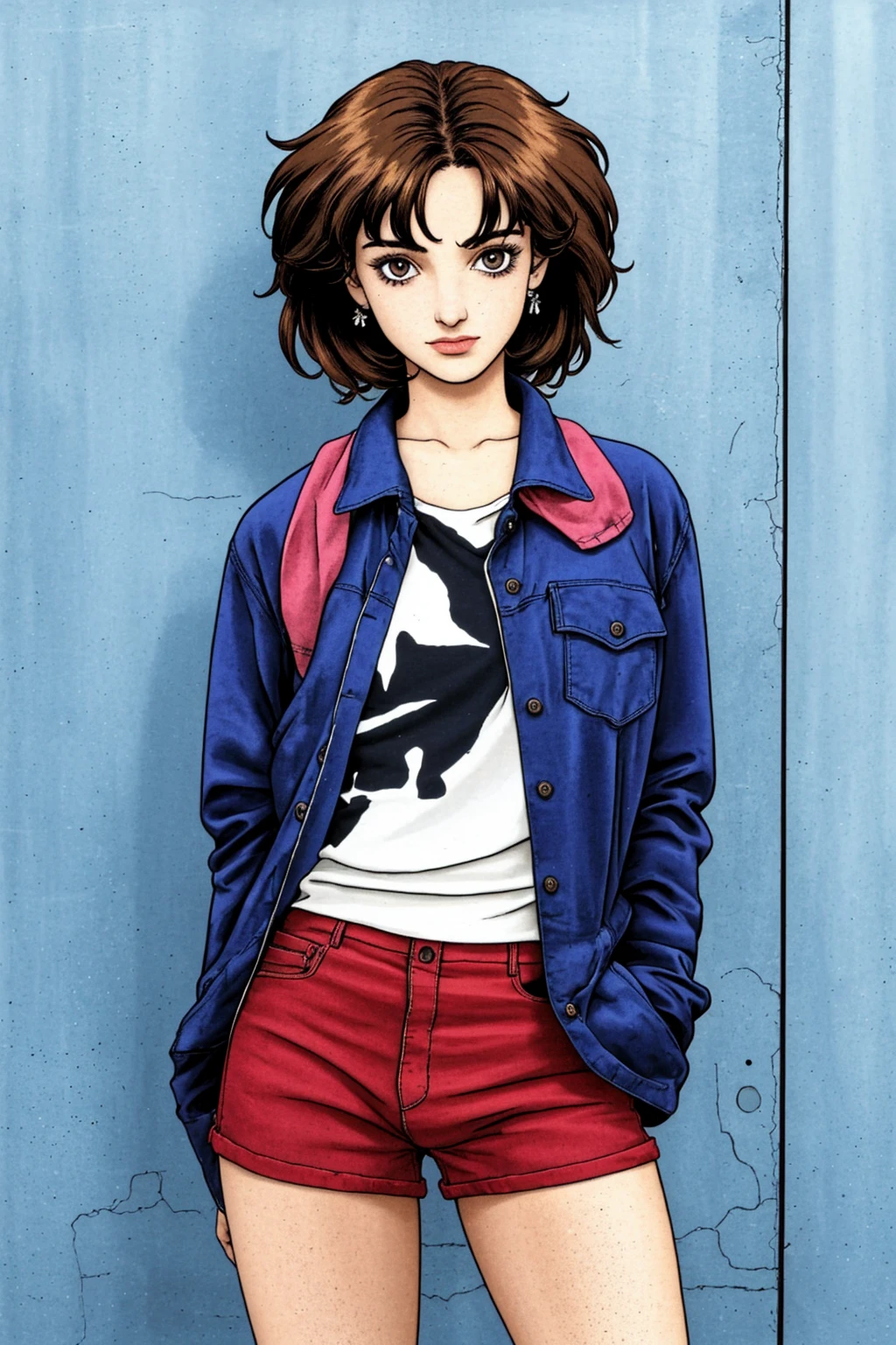 1girl, 1980s (style) <lora:Anime-3D-Illustration\johnyterrorLora_1:0.8>