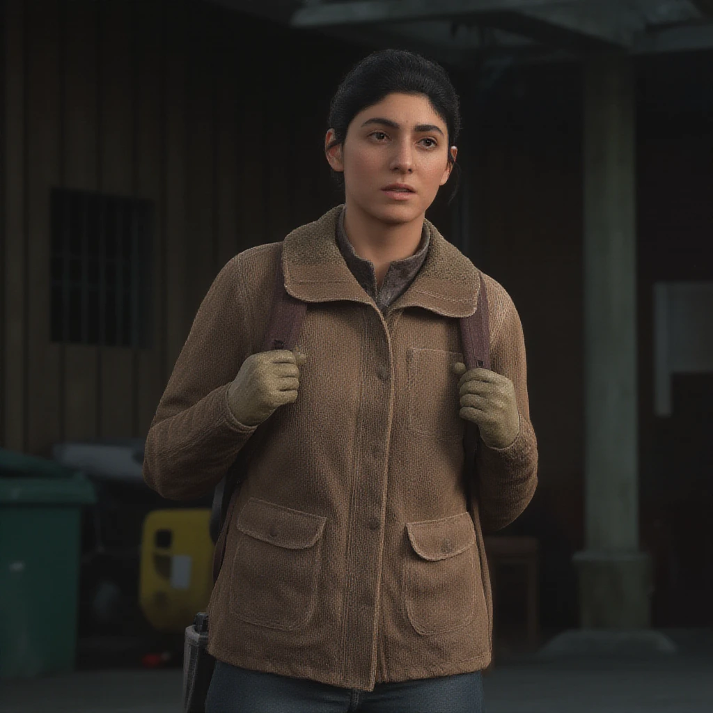 a photo of Dina, Last of Us 2  <lora:Flux.1-dev-test-v3.1_Dina_TLOU:1>