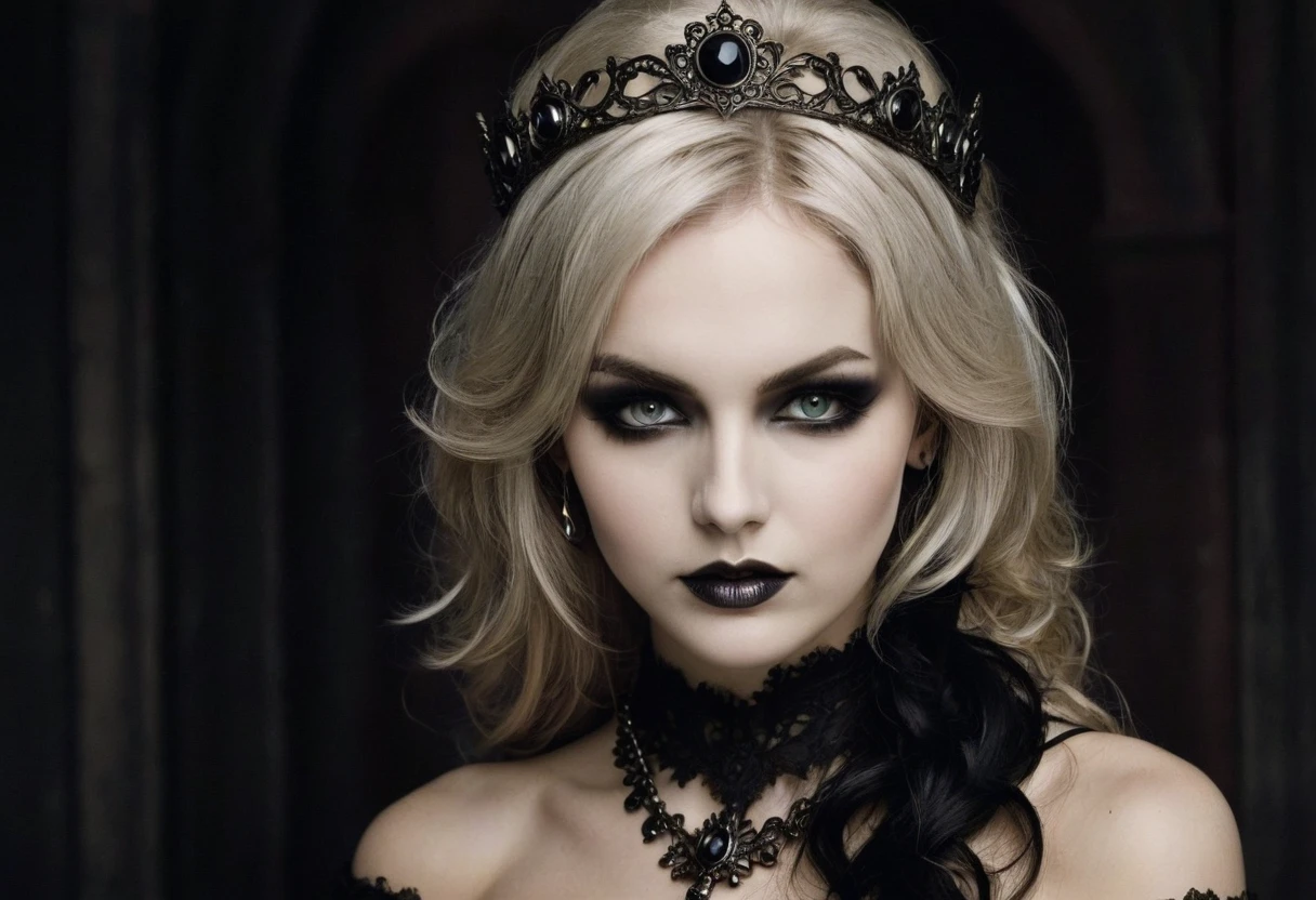 Gothic style camilla woman,smirk,<lora:Camilla Belle SDXL:0.9>, . Dark, mysterious, haunting, dramatic, ornate, detailed