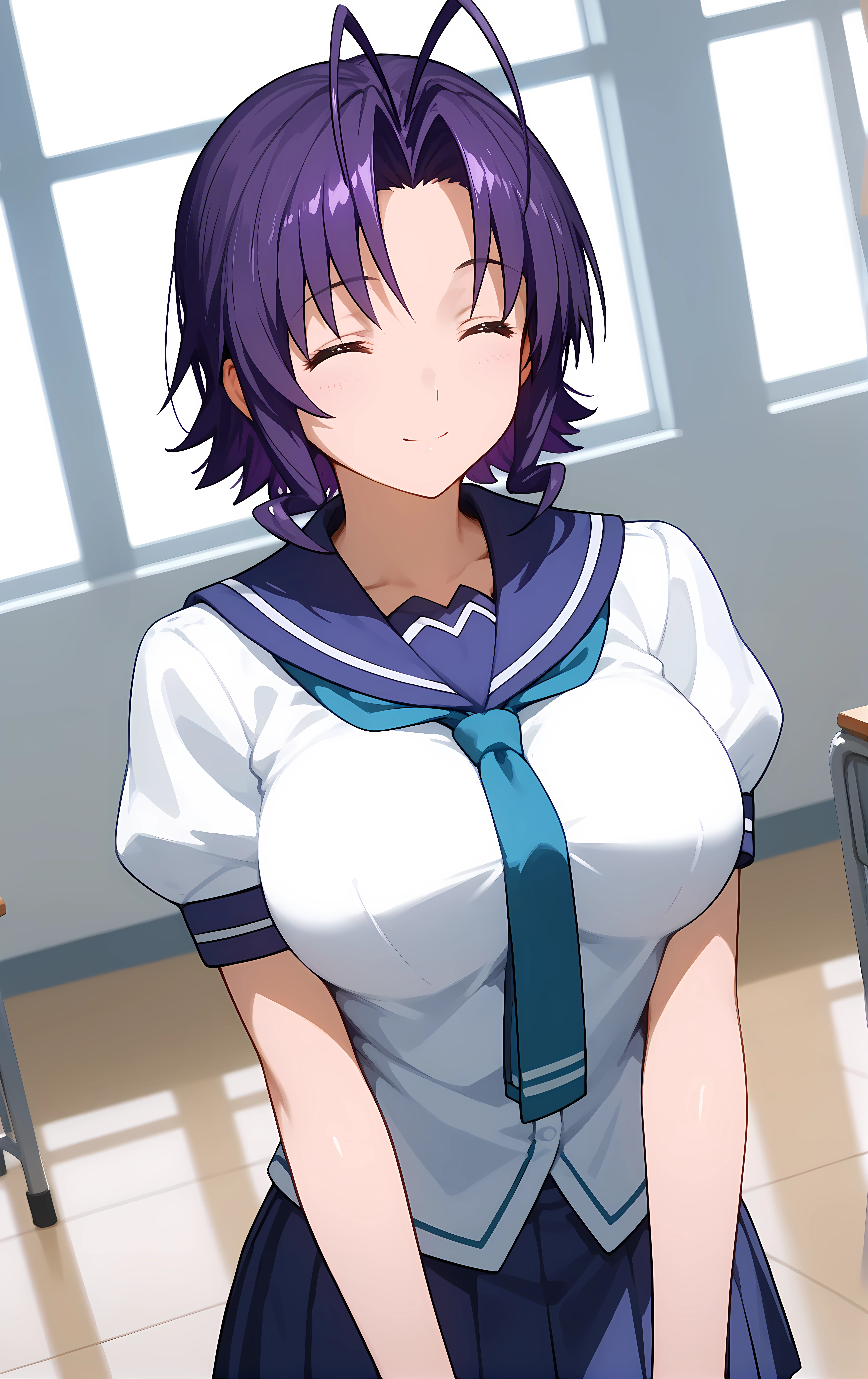 highest quality,masterpiece,Black Hair,classroom,Friendly,One girl,pubic hair,Show me naked,,Embarrassing,Shy laugh