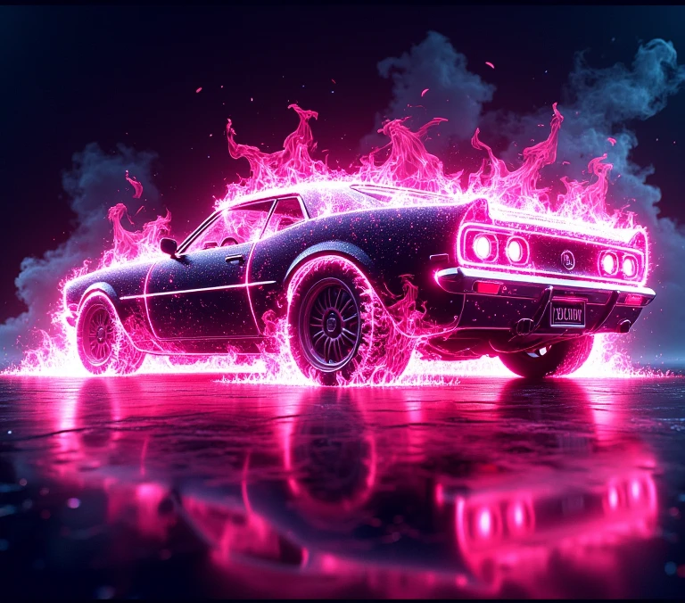 masterpiece,cinematic lights,realistic flames,
, <lora:OnFire_9_flux:0.8>,
onfire,
pink flames,
car,solo,portrait,