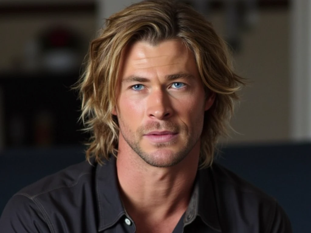 Portrait photo of Chris Hemsworth