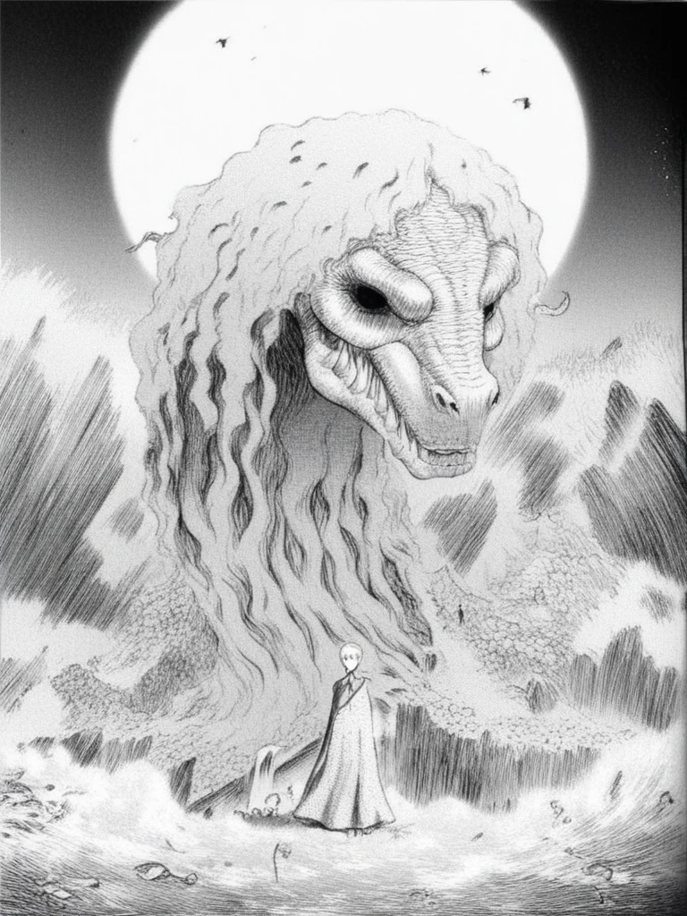 earth dragon, monochrome, horror, dragon
score_8_up  <lora:Kentaro Miura's Berserk 4-000001:1>