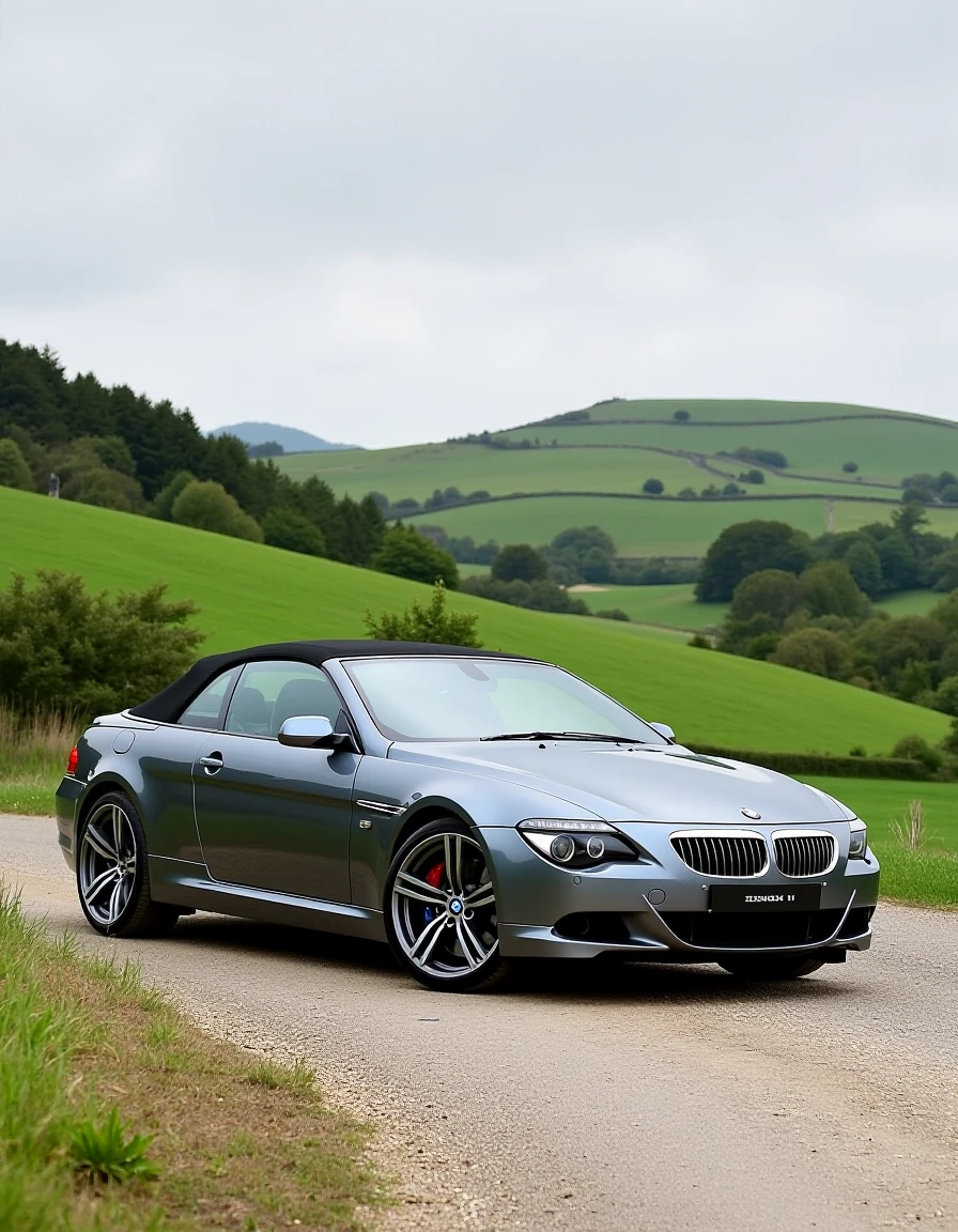 In a picturesque landscape of rolling hills and lush greenery, a stunning BMW SERIES 6 model from the year 2005 is prominently displayed. The vehicle, meticulously maintained in its pristine condition, stands out like a shining beacon amidst the serene surroundings. This particular instance captures a moment when the car is parked at an iconic location, creating a visual impact that leaves a lasting impression on anyone who witnesses it.
The wide angle lens captures the entire scene, highlighting every detail of the BMW SERIES 6. From the sleek lines of the vehicle to the gleaming chrome accents, every aspect of the car is meticulously detailed. The grey color of the exterior adds a touch of sophistication and elegance, complementing the overall ambiance of the landscape.
As one approaches this picturesque location, the sight of the parked BMW SERIES 6 from the year 2005 stands as a testament to its timeless beauty. This moment serves as a reminder of the luxury and style that defines the brand, while also highlighting the importance of preserving such historical vehicles for future generations to appreciate.
The car is not only visually stunning but also represents a significant piece of automotive history. It serves as a connection to the past and an insight into the evolution of vehicle design over time. <lora:rMada - Enhance Realistic Photo - v4:1>,