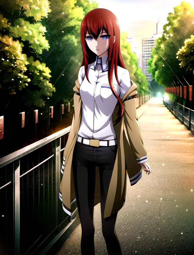 Kurisu Makise, solo, standing, outside, 1girl          <lora:Kurisu-Makise:1>