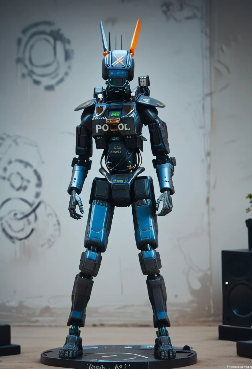 score_9, score_8_up, score_7_up, chappie, robot, solo, full body, sexy pose, looking at viewer, cowboy shot