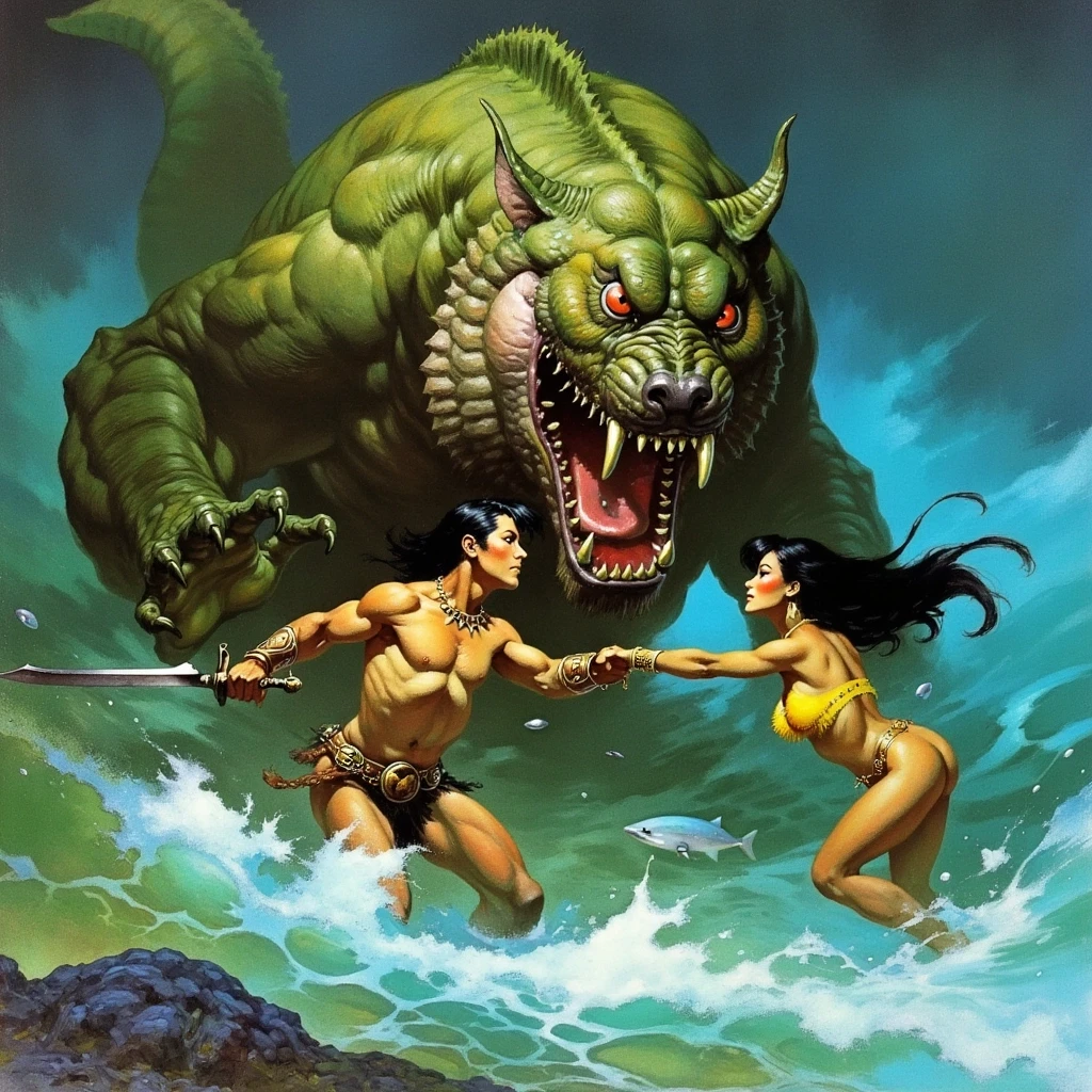 Frank Frazetta Fantasy Art Style-GMR Frank Frazetta Fantasy Ar