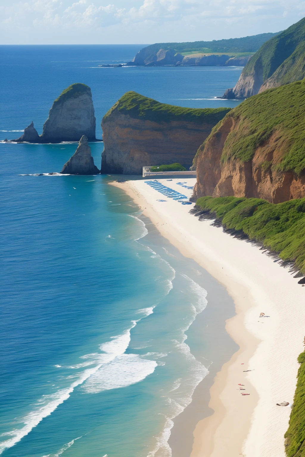 beach landscape, (masterpiece, best quality, extremely detailed),