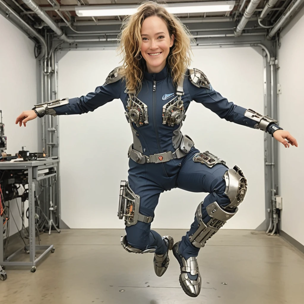 looking at viewer,
professional absurdres intricately detailed sharp focus photograph of 
(Joanna_Bartling:1.1) with a warm smile, solo,
wearing a biomechanical suit that allows her to fly a foot and a half off the ground,
detailxl,
 <lora:Joanna_Bartling-SDXLe14:0.8>