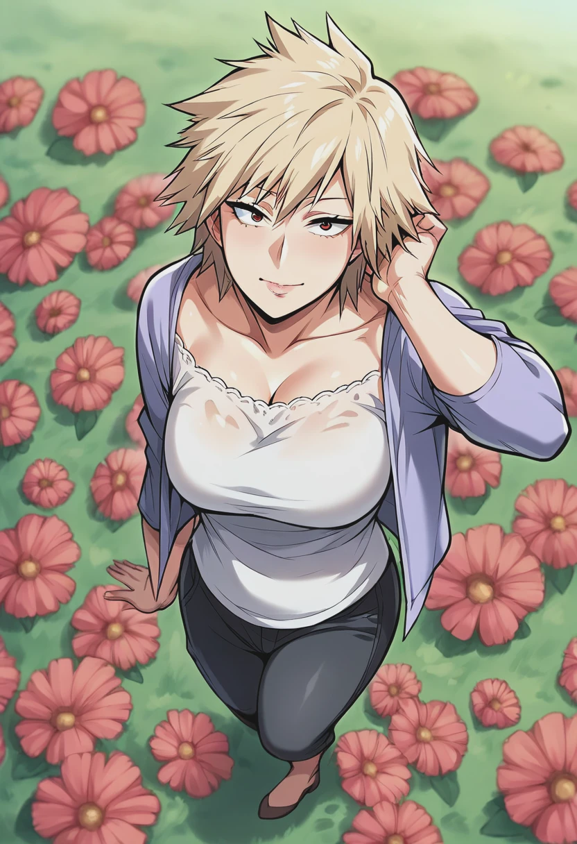 source_cartoon, score_9, score_8_up, score_7_up, mature_woman, misuki_bakugo