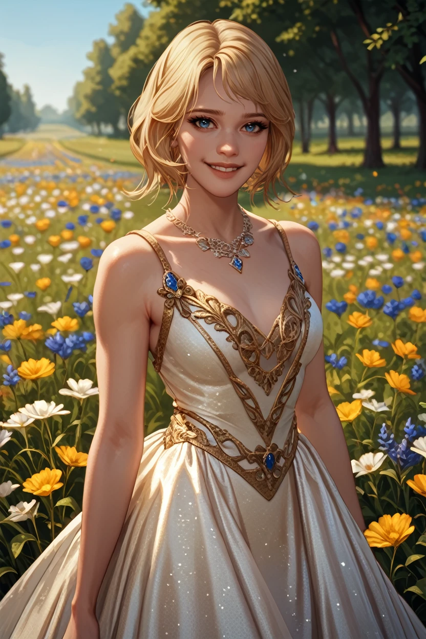 score_9, score_8_up, score_7_up, score_6_up
<lora:LAAvele:1.0>
LAAvele, 1girl, blonde hair, blue eyes, looking at viewer, in a field of tulips, golden hour, elegant dress, smiling