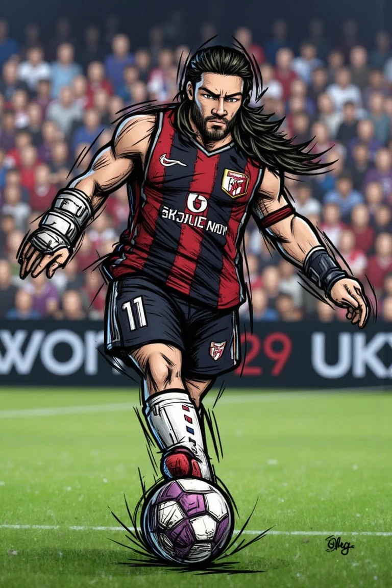 roman reigns, kicking a ball, STRIKER0S