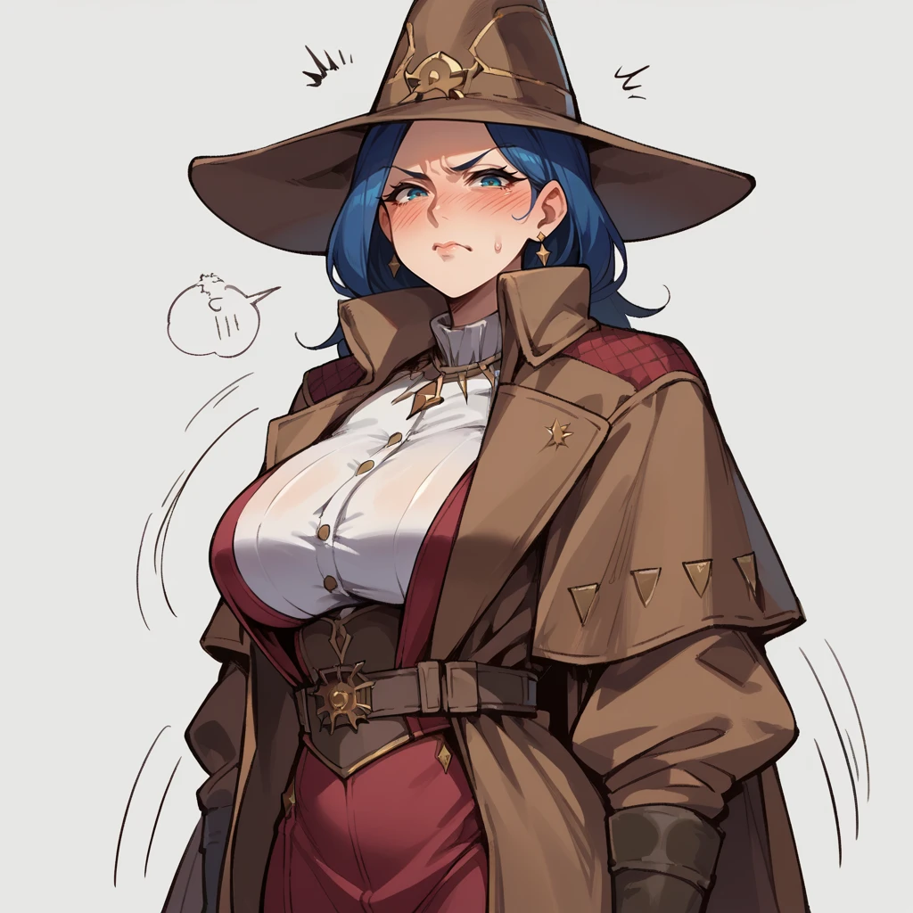 score_9, score_8_up, score_7_up, 2d, anime, sketch,
WitchHunter, mature female, curvy, solo,
tsundere, blush, embarrassed, looking at viewer,
hat, coat,
expressive, dynamic, motion lines,
 <lora:WitchHunter:0.8>