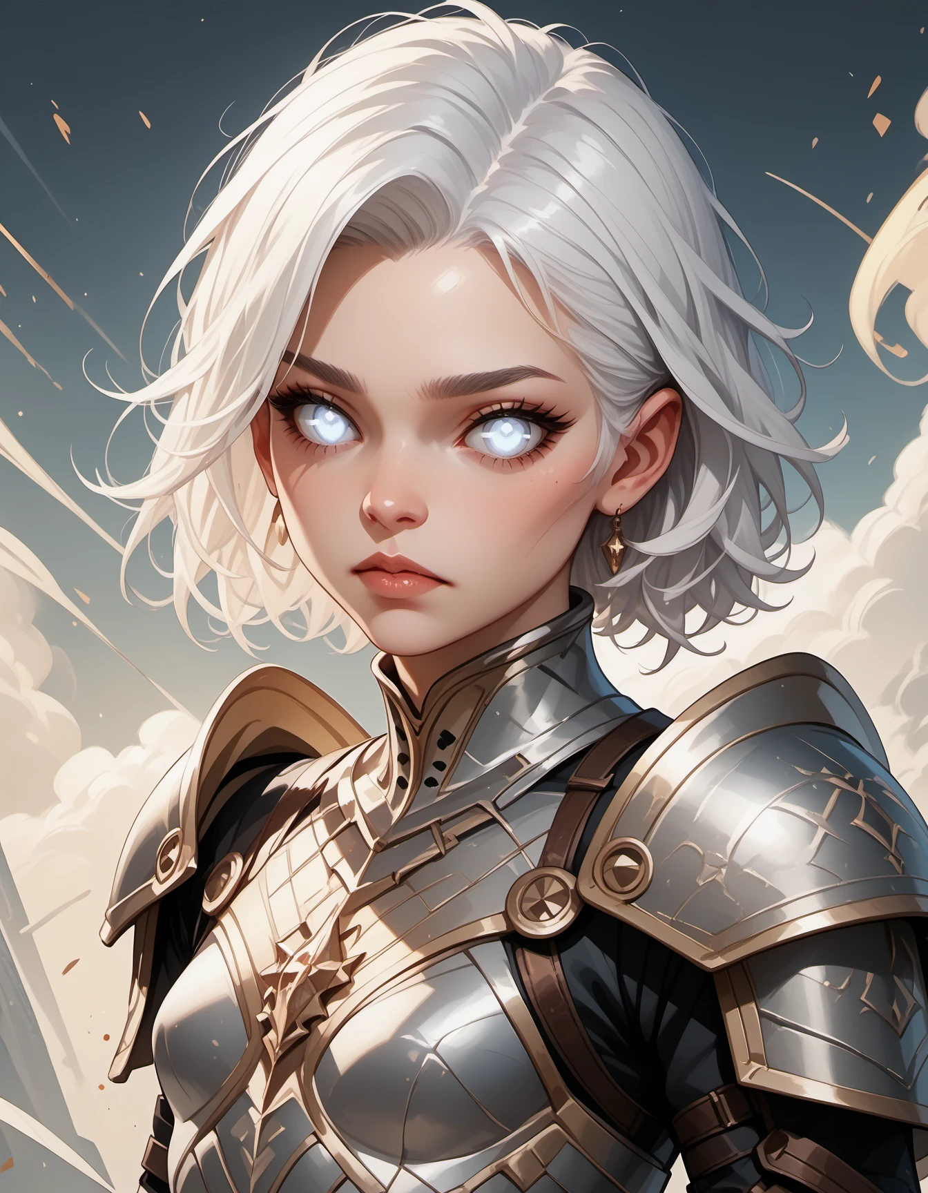 score_9, score_8_up, score_7_up, score_6_up, score_5_up, score_4_up, 1girl, small breasts, white hair, mysterious, alluring white eyes a paragon of beauty, detailed intricate armour