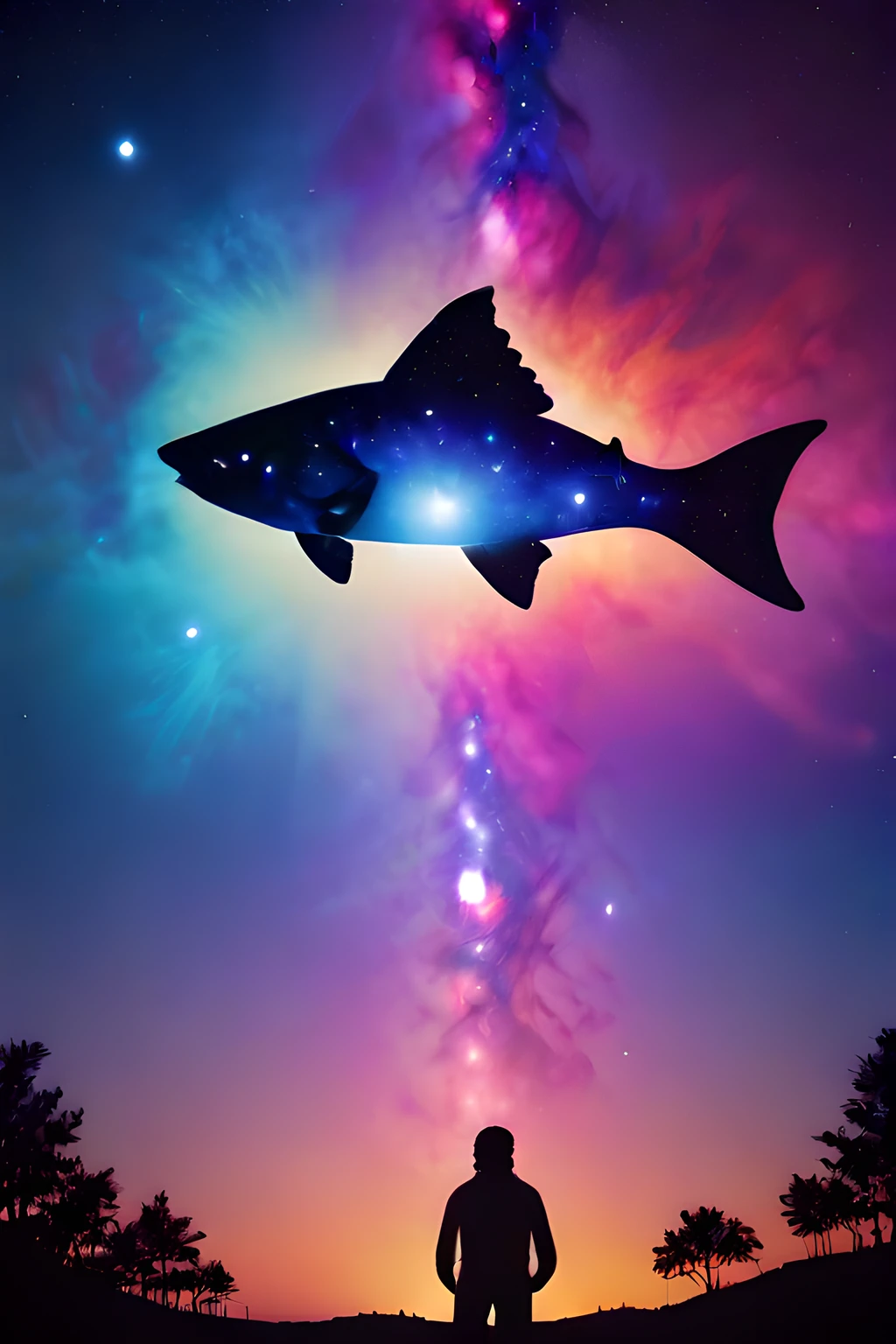 score_9,score_8_up,<lora:Turbo_XL:1>,<lora:inner_galaxy-05:1>,inner_galaxy,
silhouette,
space background,
fish,
(cosmic,stars,celestial,galaxies,nebulas,planets,science fiction,highly detailed:1),