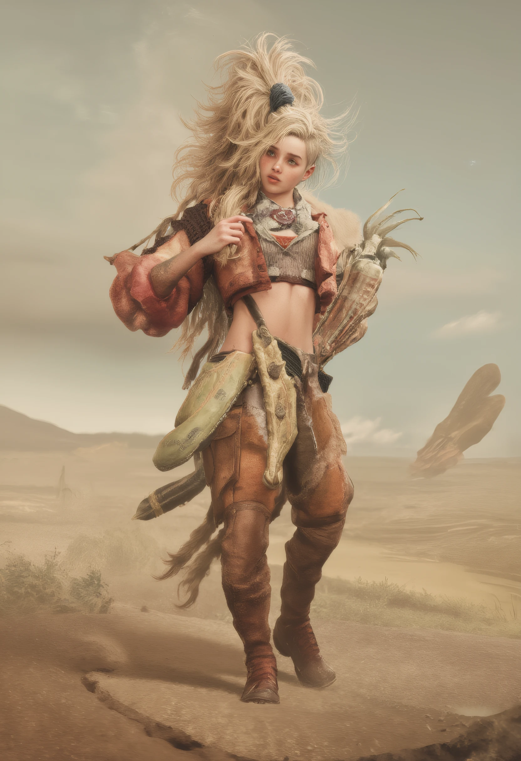 gemma_mhwilds,1girl,in a desert,