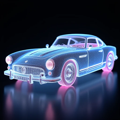 holographic vintage car
