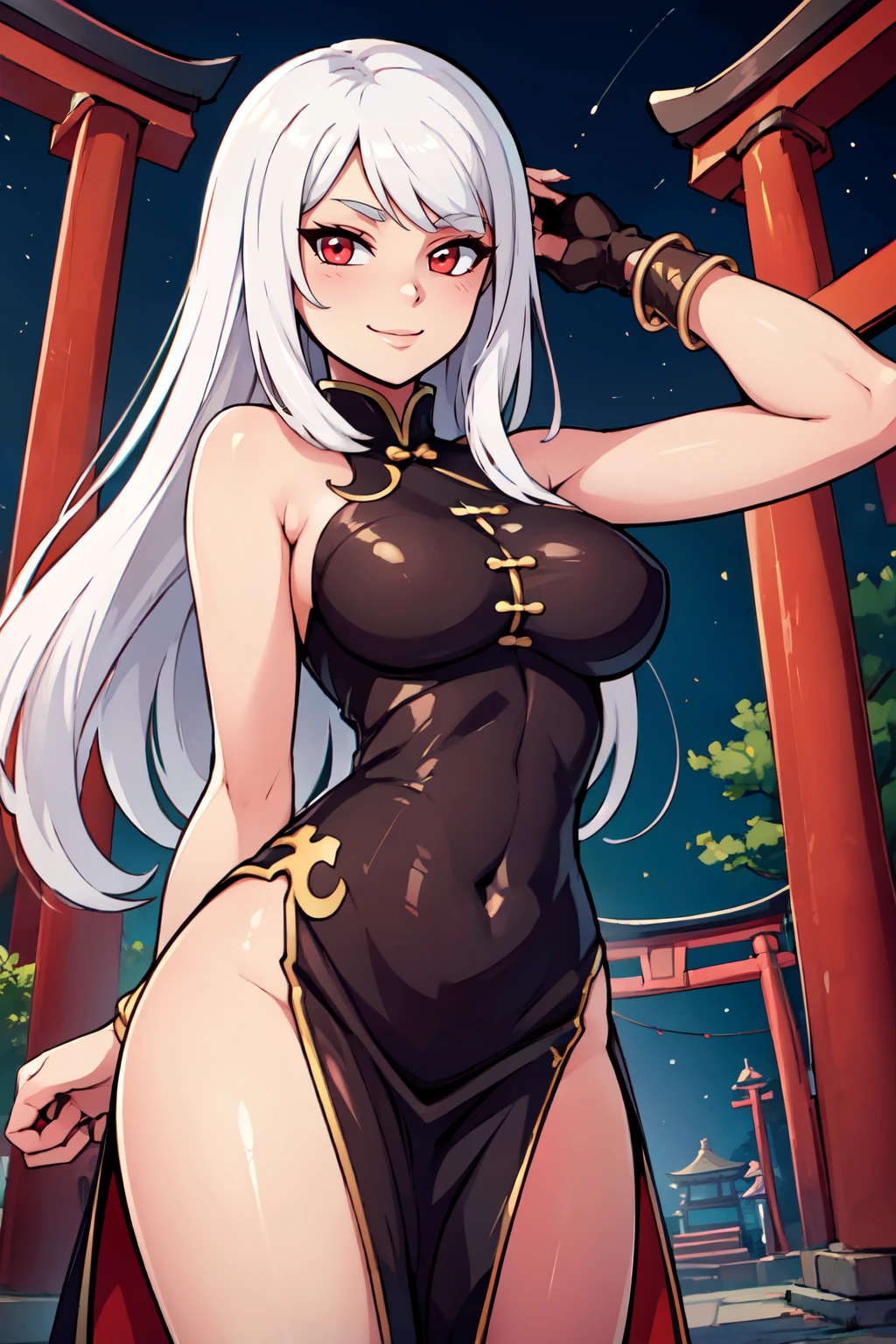 masterpiece,best quality,anime,2d,detailed eyes, 1girl, long hair, solo, butterfly hair ornament, standing, tongue sticking out, eyes rolled back, hands making the peace sign, legs spread, hair between eyes, petals, hair between eyes, butterfly, looking at viewer very long hair, cow bikini, cow leggings, topless, leaking milk, pussy masssive breasts, huge breasts, standing, looking at viewer, huge ass, huge thighs, narrow waist, wide hips, thick thighs, curvy,cleavage, closed mouth, white hair, (colored eyelashes:1.2), flower, black eyes, ,(white eyelashes:1.1)