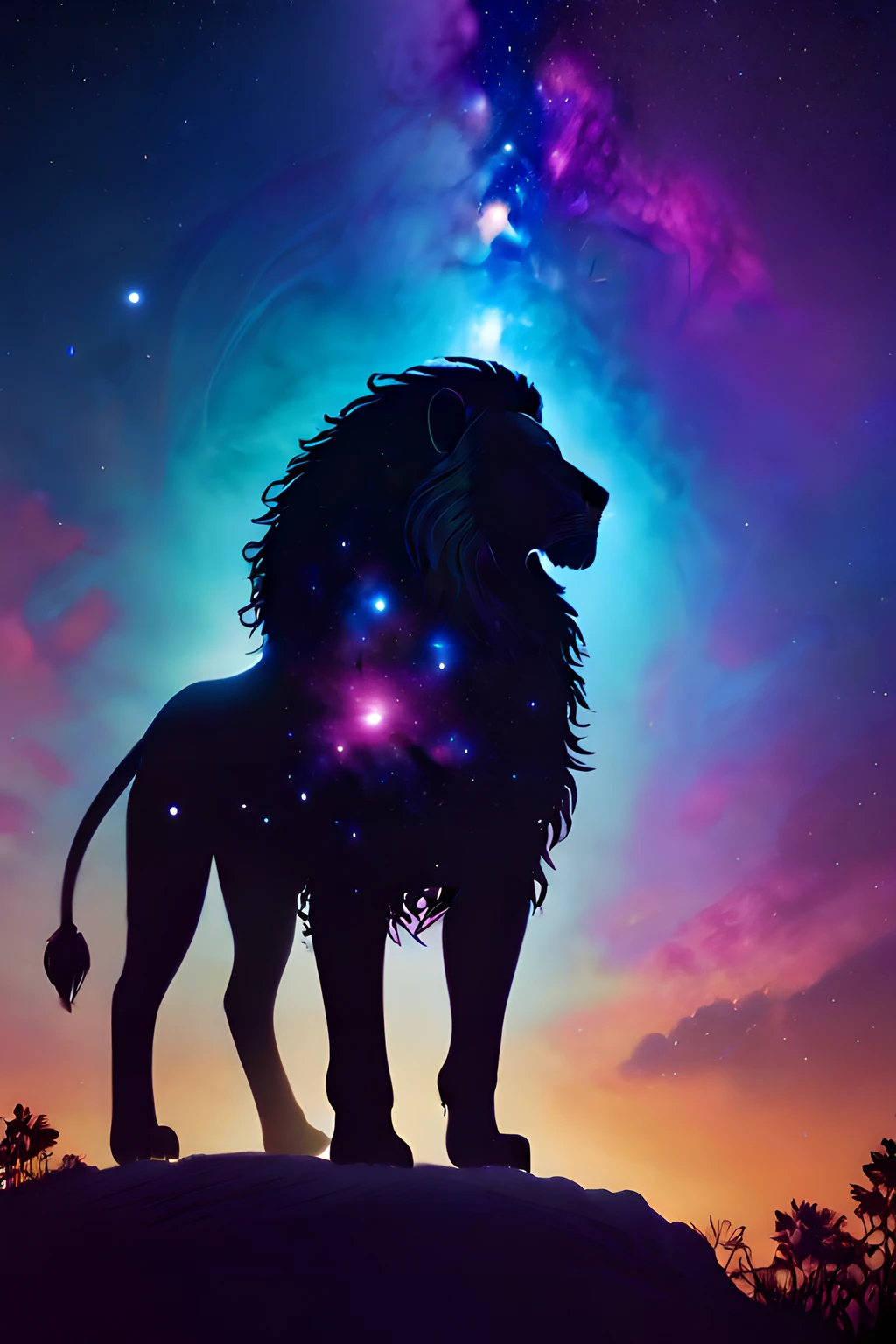 score_9,score_8_up,<lora:Turbo_XL:1>,<lora:inner_galaxy-05:1>,inner_galaxy,
silhouette,
space background,
lion,
(cosmic,stars,celestial,galaxies,nebulas,planets,science fiction,highly detailed:1),