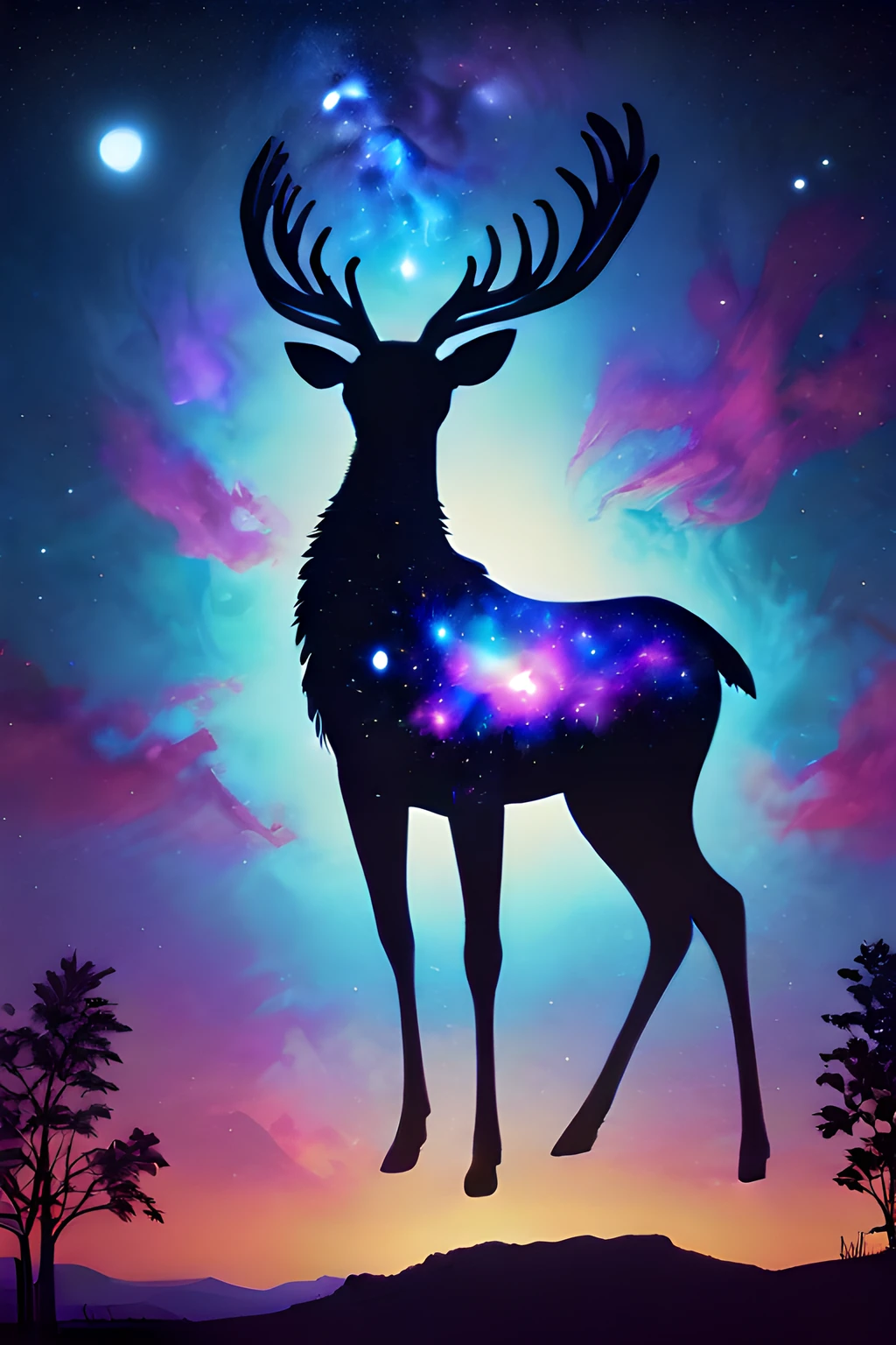 score_9,score_8_up,<lora:Turbo_XL:1>,<lora:inner_galaxy-05:1>,inner_galaxy,
silhouette,
space background,
deer,
(cosmic,stars,celestial,galaxies,nebulas,planets,science fiction,highly detailed:1),